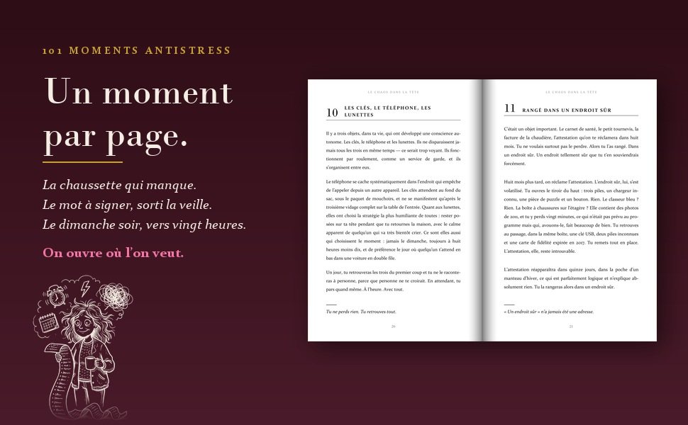 Double page de « Champagne, maman ! » : deux moments et leurs chutes